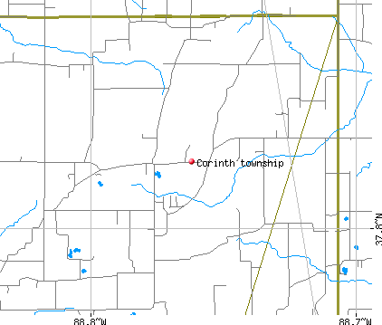 Corinth township, IL map