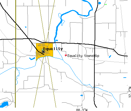 Equality township, IL map