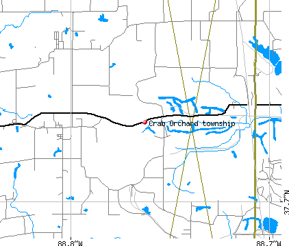 Crab Orchard township, IL map