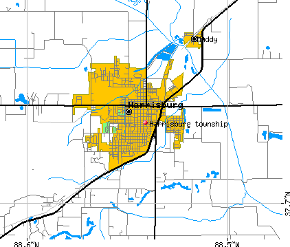 Harrisburg township, IL map