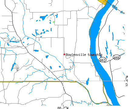 Bowlesville township, IL map