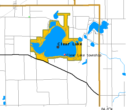 Clear Lake township, IN map