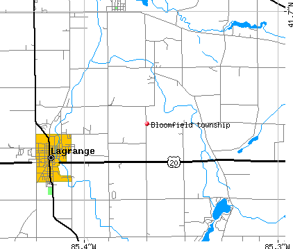 Bloomfield township, IN map