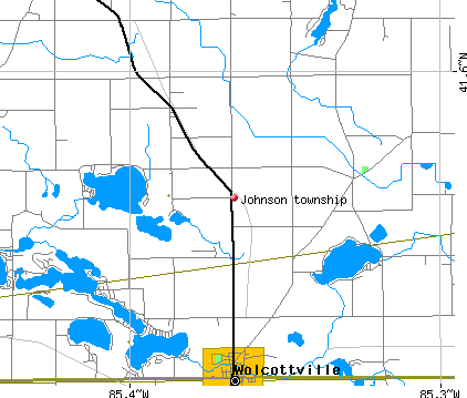 Johnson township, IN map