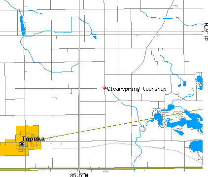 Clearspring township, IN map