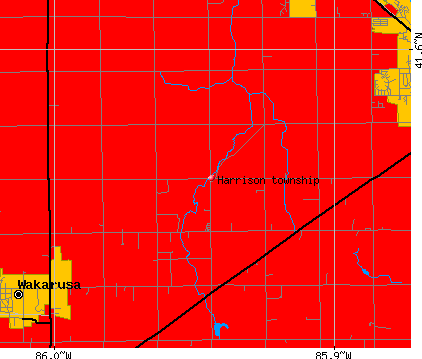 Harrison township, IN map