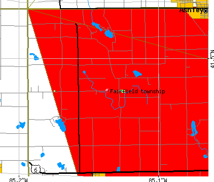 Fairfield township, IN map