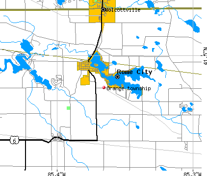 Orange township, IN map