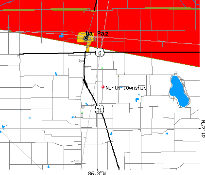 North township, IN map