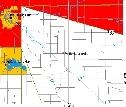 Polk township, IN map