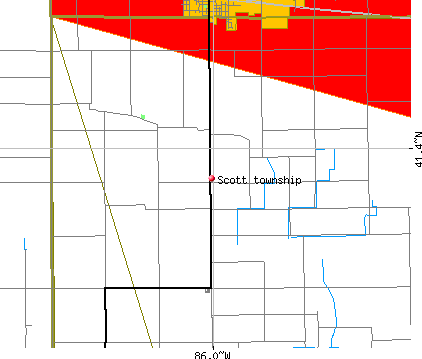 Scott township, IN map