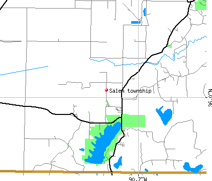 Salem township, AR map