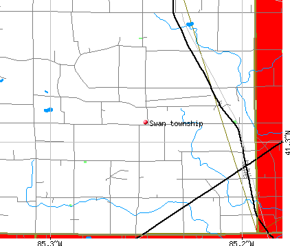 Swan township, IN map