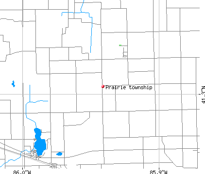 Prairie township, IN map