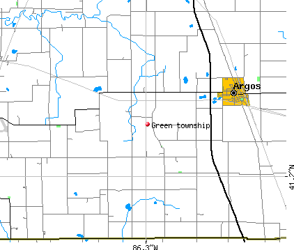 Green township, IN map