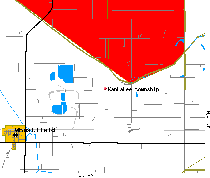Kankakee township, IN map