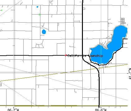 California township, IN map