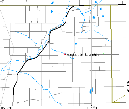 Newcastle township, IN map