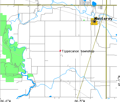 Tippecanoe township, IN map