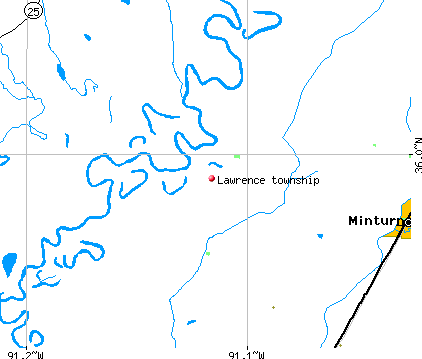 Lawrence township, AR map