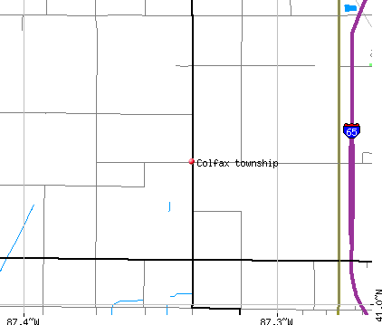 Colfax township, IN map
