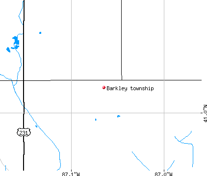 Barkley township, IN map
