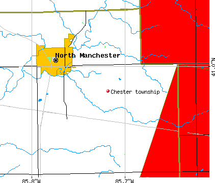 Chester township, IN map