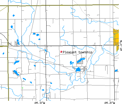 Pleasant township, IN map