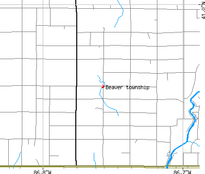 Beaver township, IN map