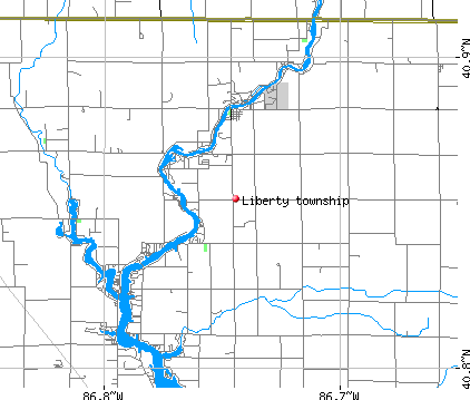 Liberty township, IN map
