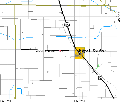Boone township, IN map