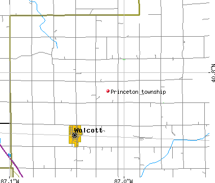 Princeton township, IN map