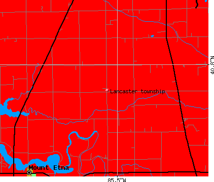 Lancaster township, IN map