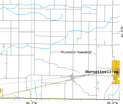 Lincoln township, IN map