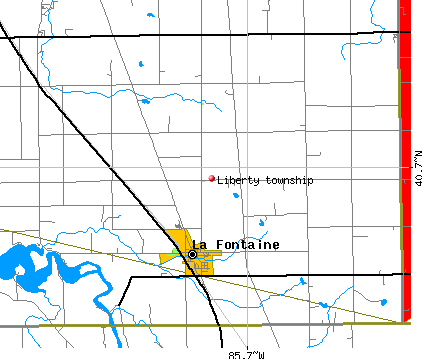 Liberty township, IN map