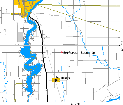 Jefferson township, IN map