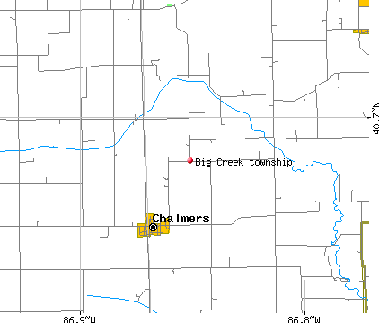 Big Creek township, IN map