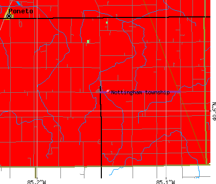 Nottingham township, IN map