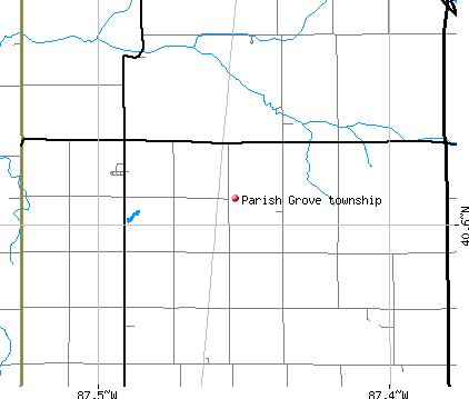 Parish Grove township, IN map