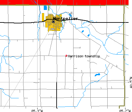 Harrison township, IN map