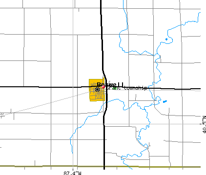 Grant township, IN map