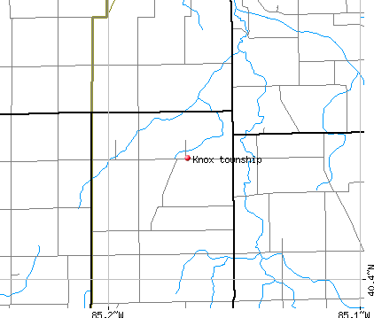 Knox township, IN map