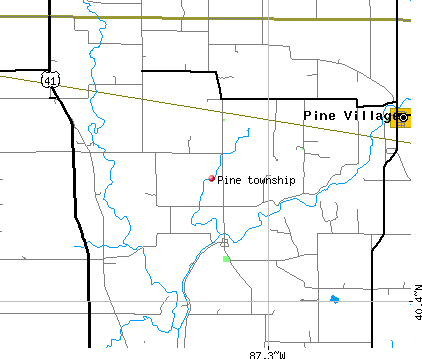Pine township, IN map