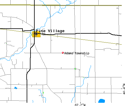 Adams township, IN map