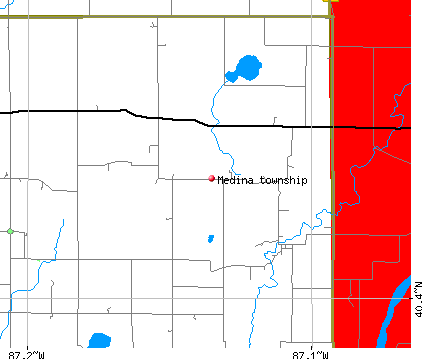 Medina township, IN map
