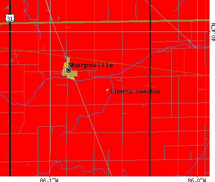 Liberty township, IN map