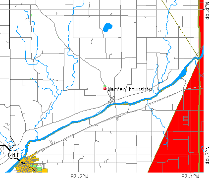 Warren township, IN map