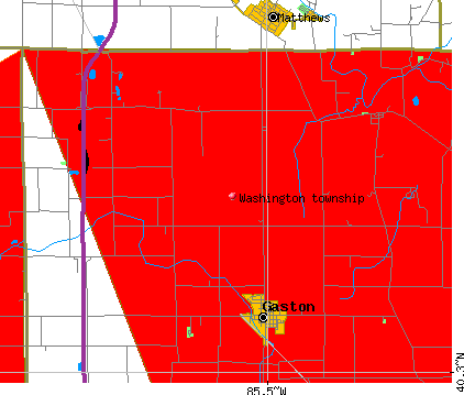 Washington township, IN map