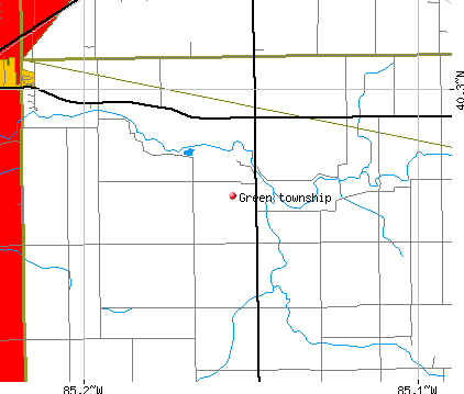 Green township, IN map
