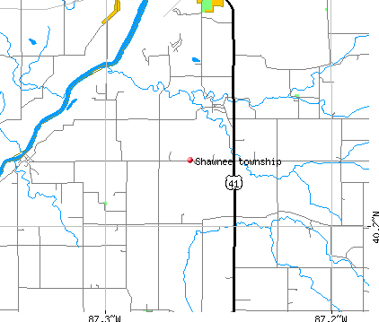Shawnee township, IN map